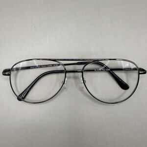 Double Bridge Aviator Glasses Frame Gun Metal Paul GUN Style Retro Fashion Prop